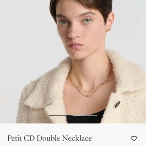 Dior Gold Petit CD Double Necklace